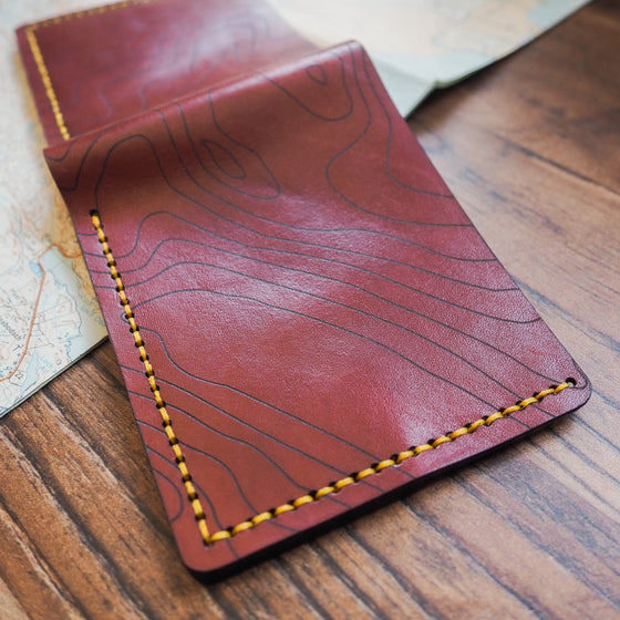 Custom Topography Full Size Mountain Wallet