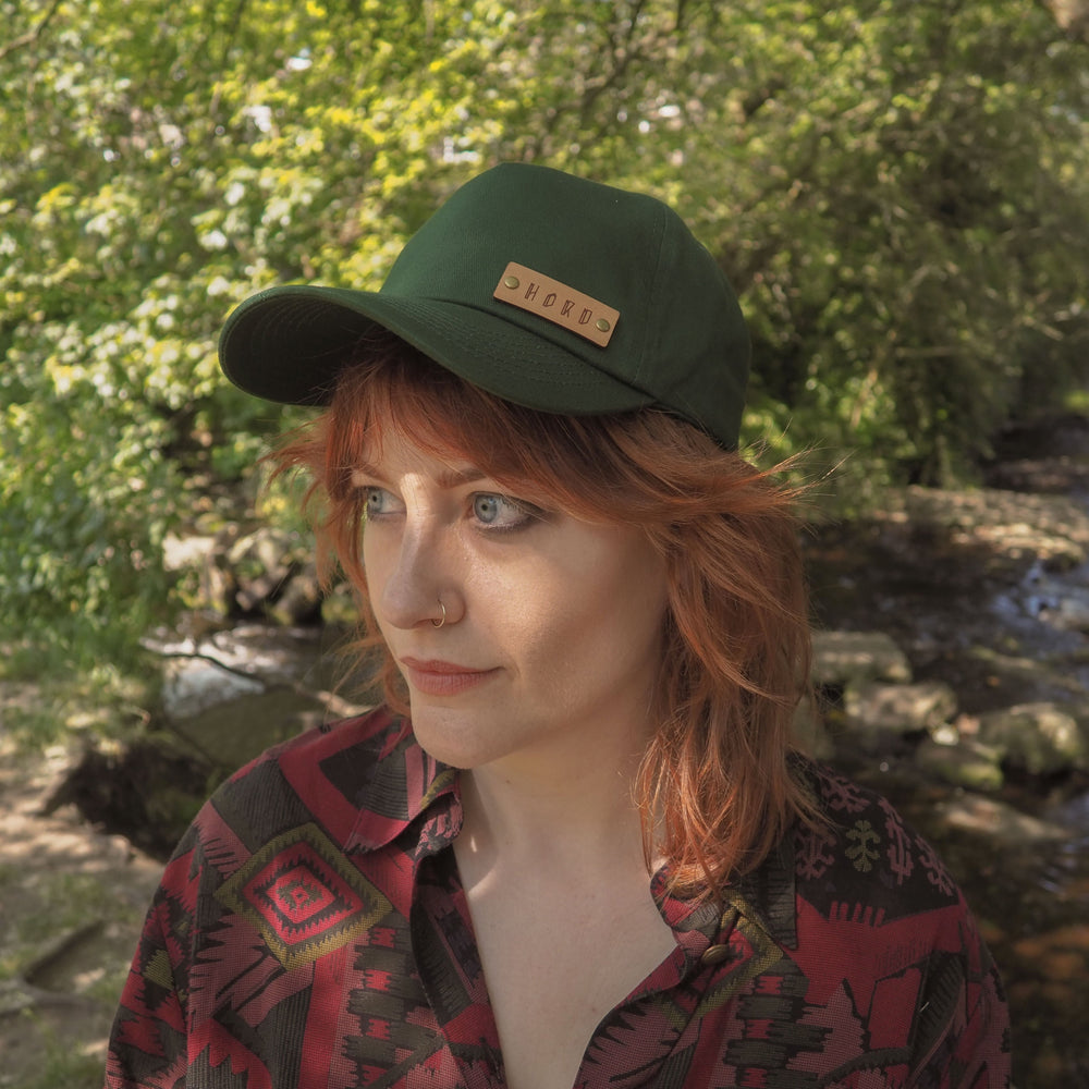 
                  
                    Soft Five Panel Cap in Forest Green, by Hord
                  
                