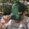 Soft Five Panel Cap in Forest Green, by Hord