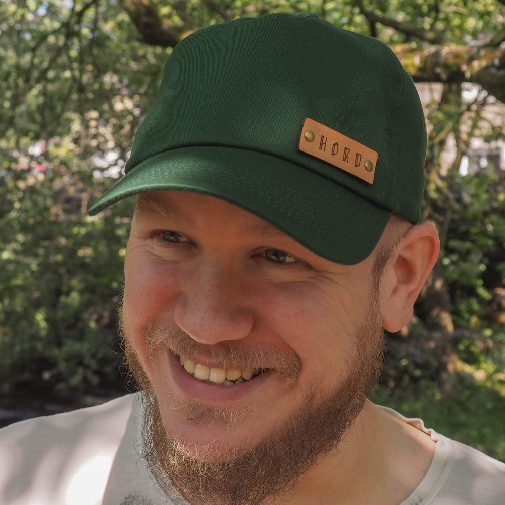 
                  
                    Soft Five Panel Cap in Forest Green, by Hord
                  
                