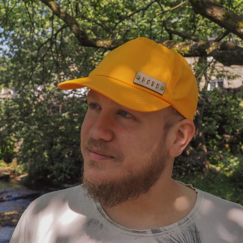 
                  
                    Soft Five Panel Cap in Yellow, by Hord
                  
                