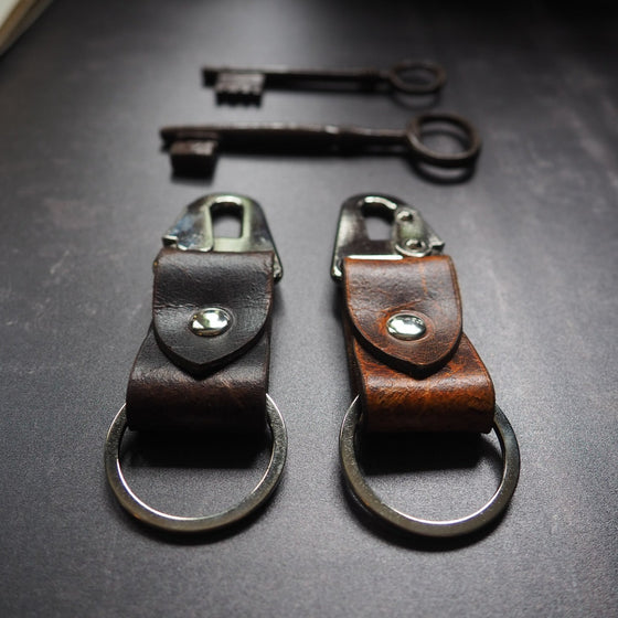 Rugged Leather Key Ring by Hord