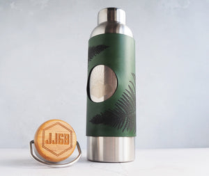 The Fern Leaf Adventure Bottle, a double walled water bottle offering from HÔRD.