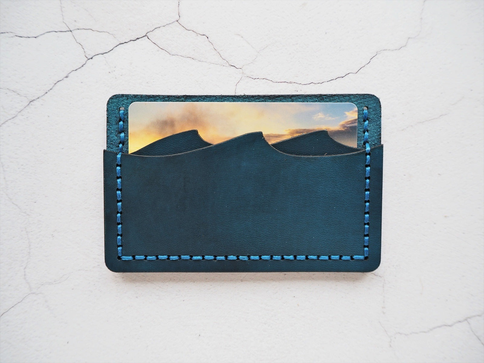 Wave Card Holder, a custom leather card from HÔRD