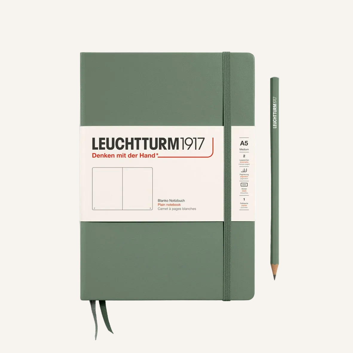 plain olive medium leuchtturm1927 notebook