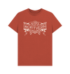 Rust Unisex Proper Northern T-shirt - Cream print