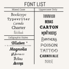 a list of different font styles