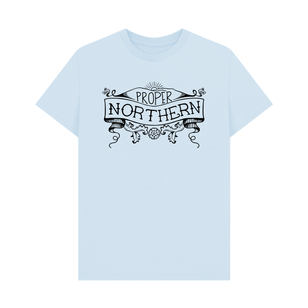 
                  
                    Sky Blue Proper Northern Unisex T-shirt
                  
                