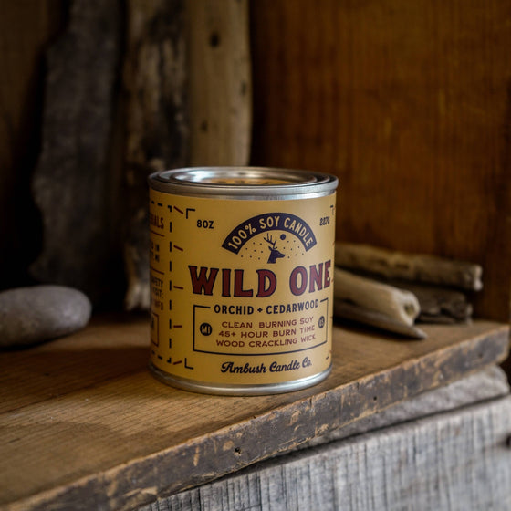 Wild One | Orchid + Cedarwood 8oz Soy Candle