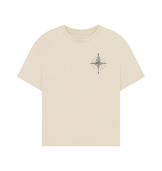 Oat Oversized Compass T-shirt - Women's