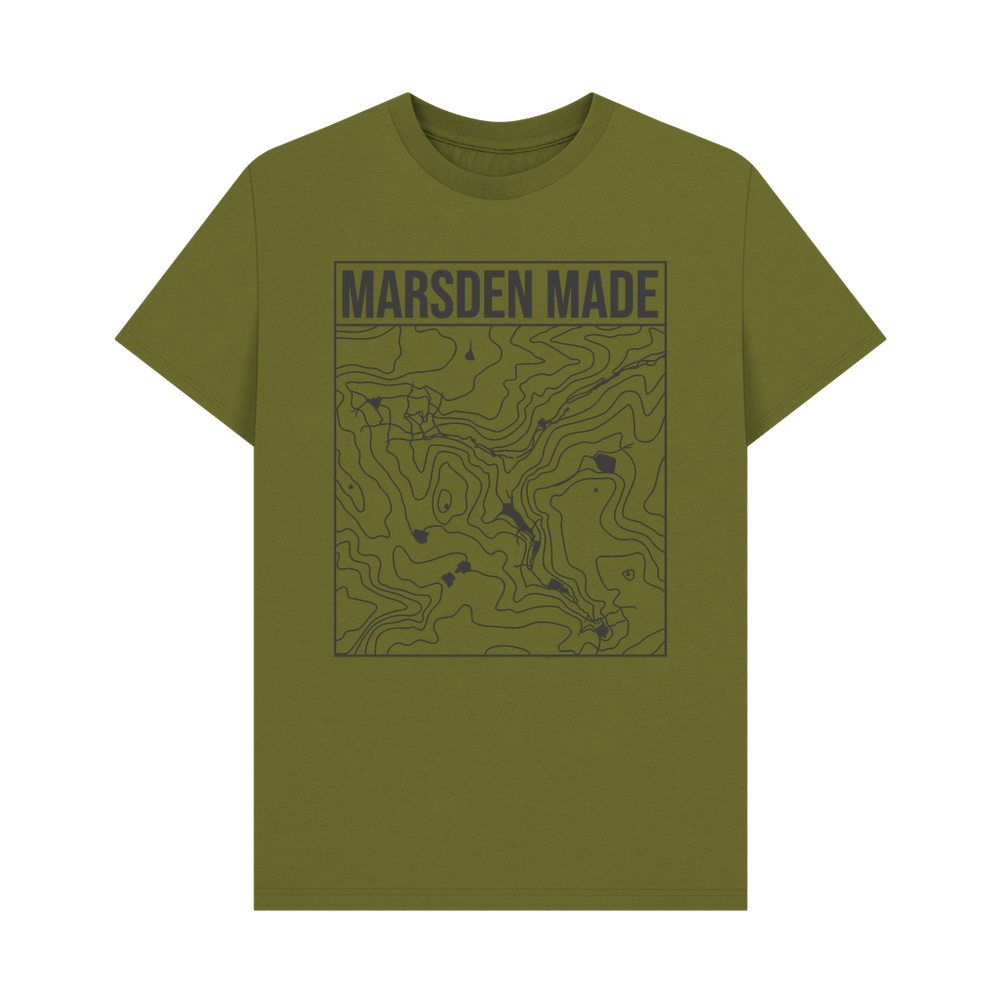 
                  
                    Moss Green Marsden Made T-shirt - Unisex Black Print
                  
                