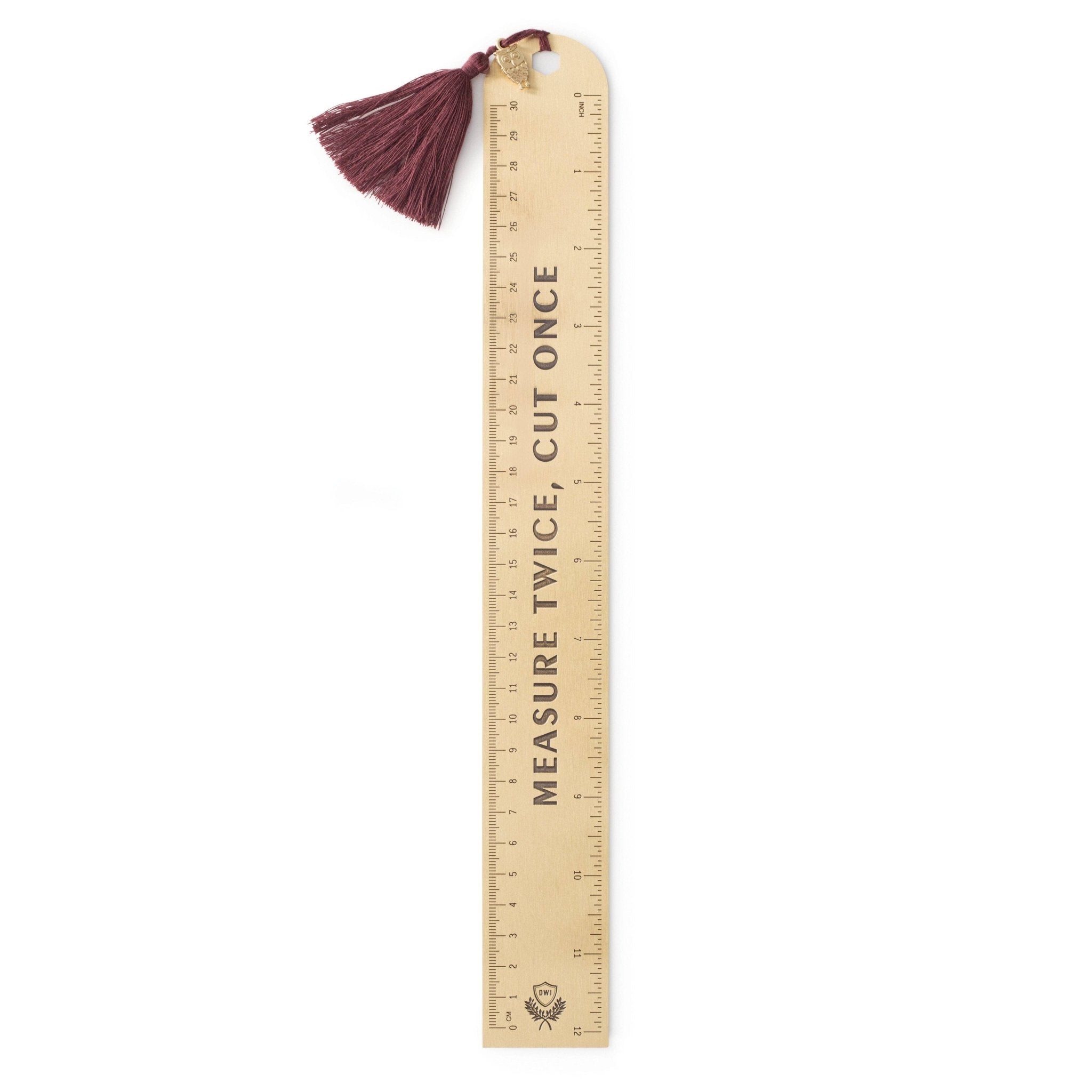 Designworks Ink Metal Ruler - Measure Twice Cut Once – HÔRD