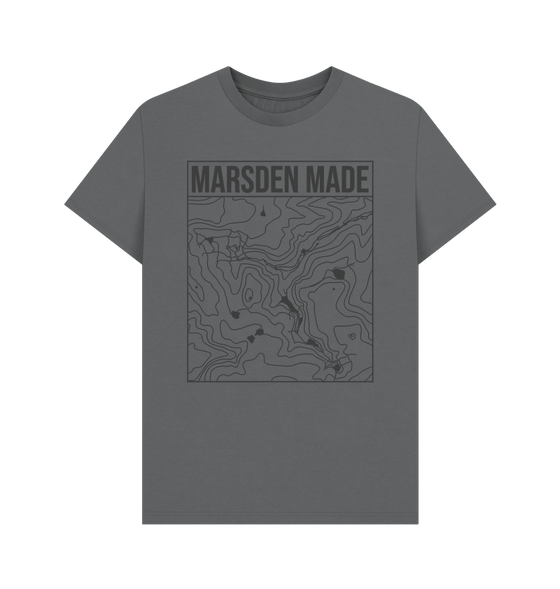 Slate Grey Marsden Made T-shirt - Unisex Black Print