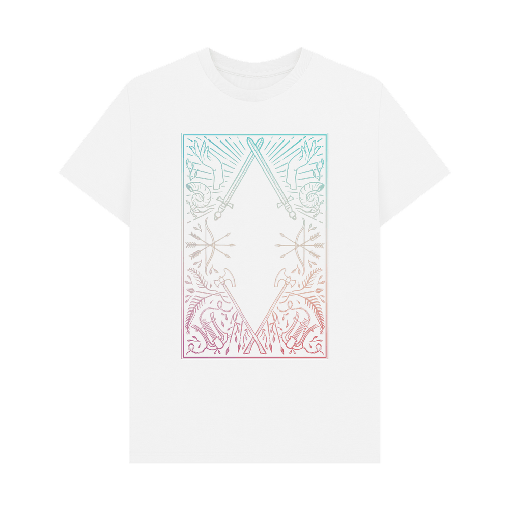 
                  
                    White Unisex Dungeoneer's T-shirt, Radiance
                  
                