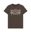 Chocolate Unisex Proper Northern T-shirt - Cream print