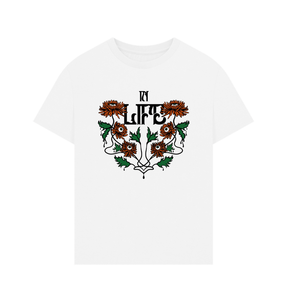 White Oversized Men's T-shirt - In Life