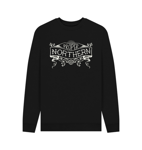 Black Proper Northern Slim-fit Mens Sweater