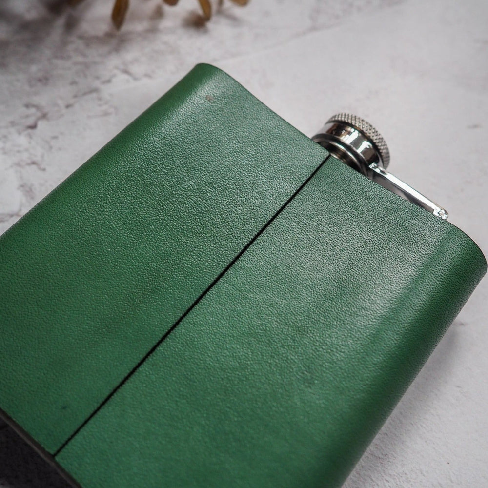 
                  
                    In Death, wedding hip flask in Green, by Hord
                  
                