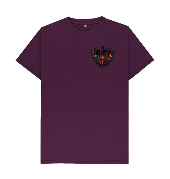Purple 'In Death' Organic Cotton T-Shirt