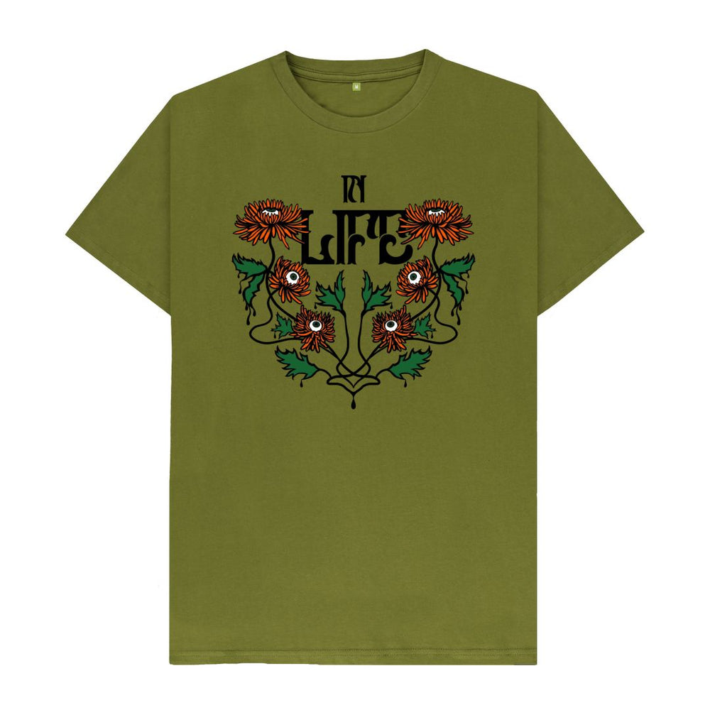 
                  
                    Moss Green In Life \/ In Death Organic Cotton T-Shirt
                  
                