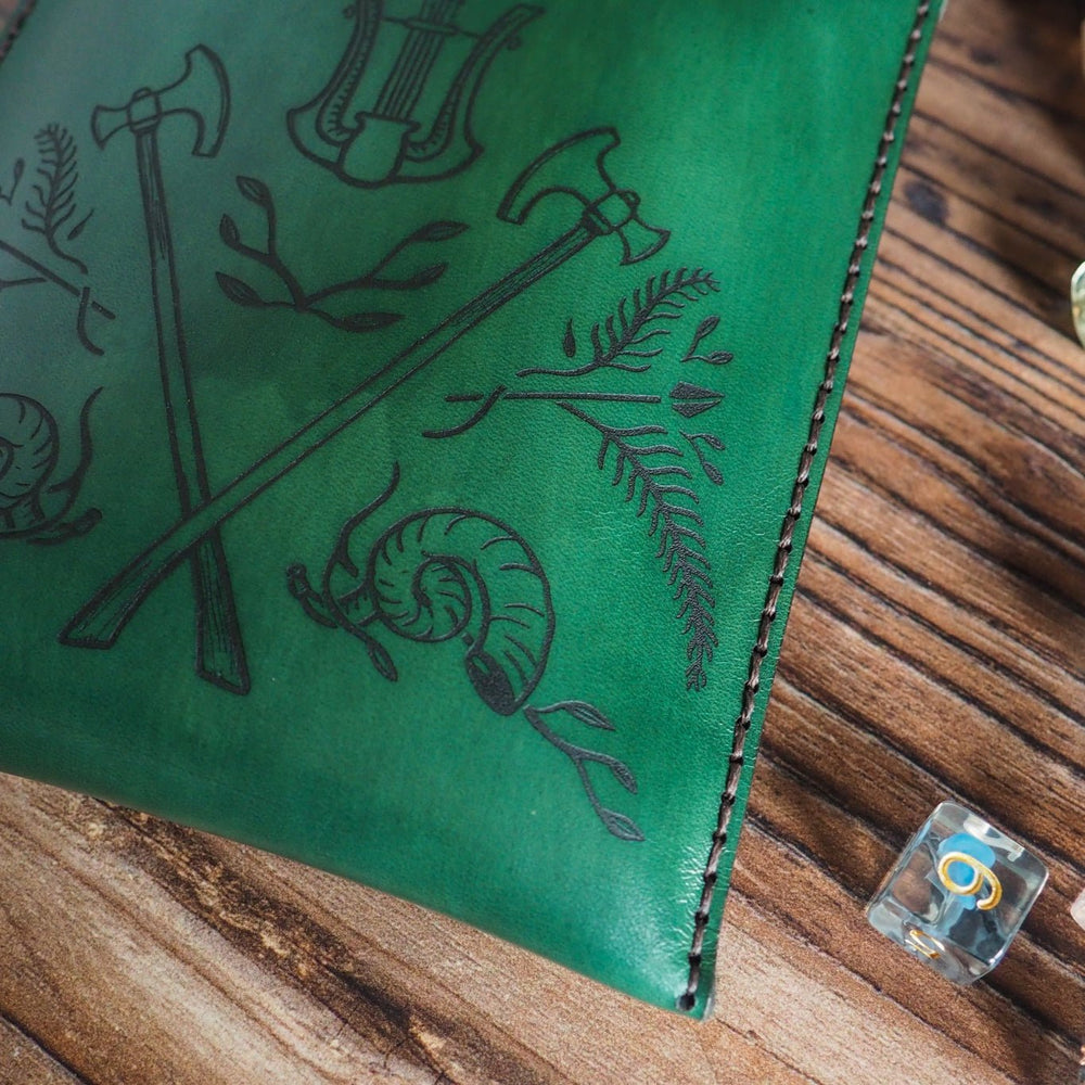 
                  
                    Green Leather Dice Pouch
                  
                