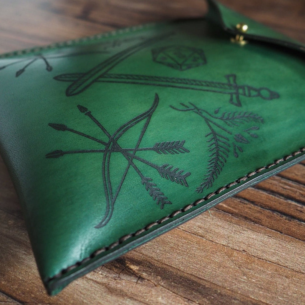 
                  
                    Green Leather Pouch
                  
                
