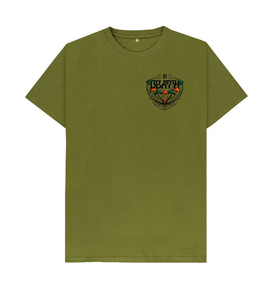 Moss Green 'In Death' Organic Cotton T-Shirt
