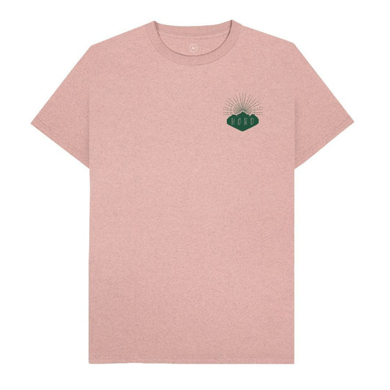 Sunset Pink Rock Climber T-Shirt - Recycled Organic Cotton