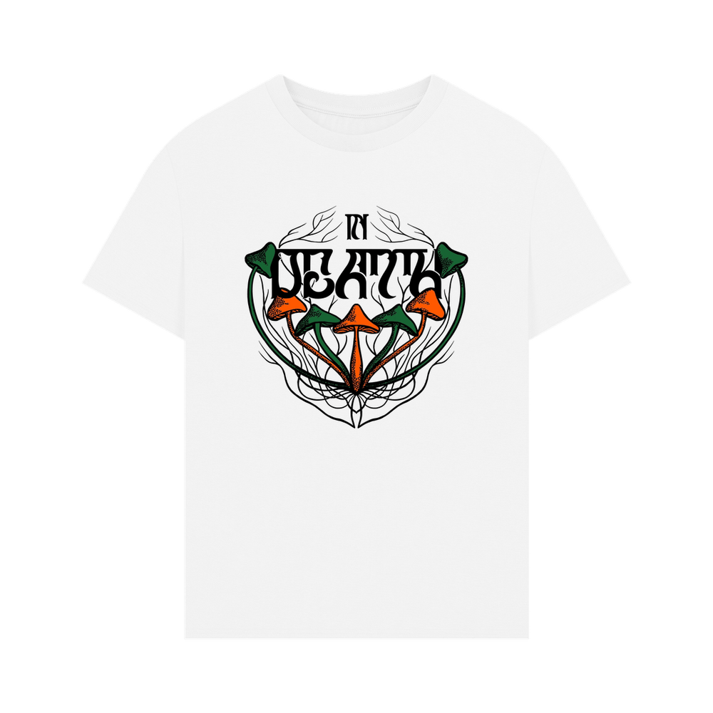 
                  
                    White Oversized Men's T-shirt - In Death
                  
                