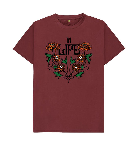 Red Wine In Life \/ In Death Organic Cotton T-Shirt
