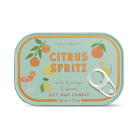 Paddywax Bistro Orange Tin Candle - Orange Citrus Spritz