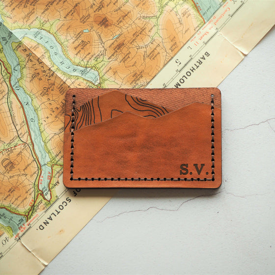 Custom Topography Card Holder