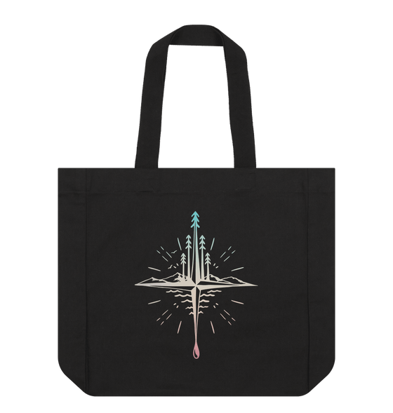 Black Compass Tote Bag