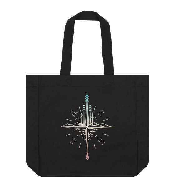 Black Compass Tote Bag