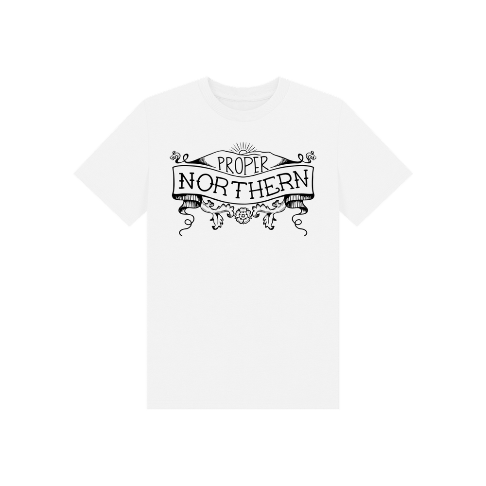 
                  
                    White Proper Northern Kids T-Shirt
                  
                