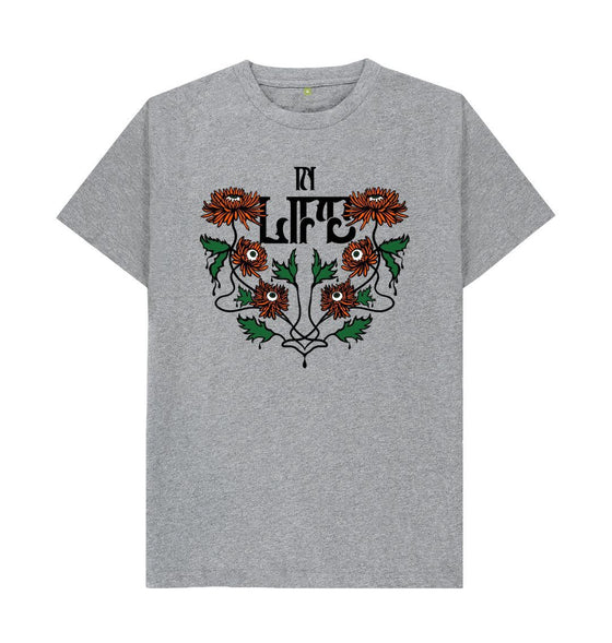 Athletic Grey In Life \/ In Death Organic Cotton T-Shirt