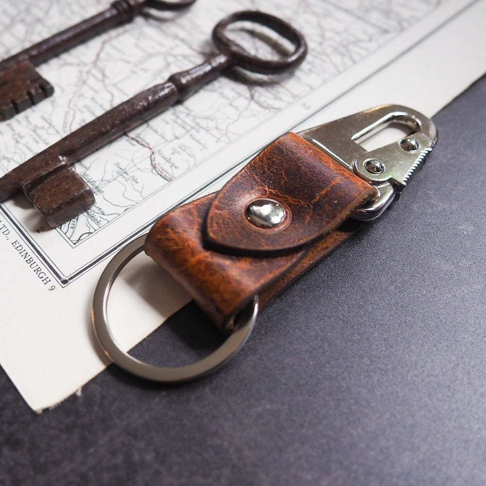 
                  
                    Rugged Leather Key RIng in Rust by Hord
                  
                