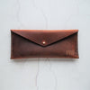 Soft Leather Pencil Case - Rust Design