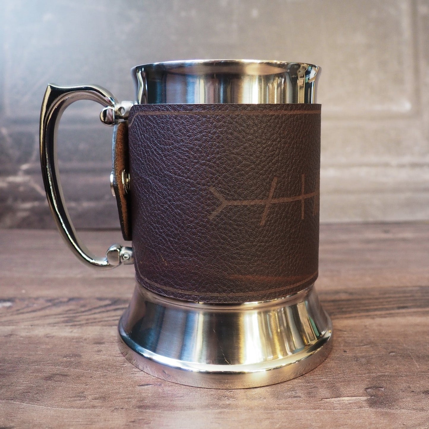 Celtic tankard with ogham text, by Hord