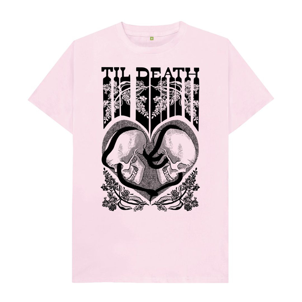 
                  
                    Pink Til Death Unisex T-Shirt, Black Print
                  
                