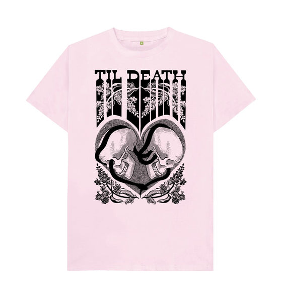 Pink Til Death Unisex T-Shirt, Black Print