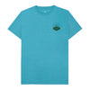 Ocean Blue Rock Climber T-Shirt - Recycled Organic Cotton