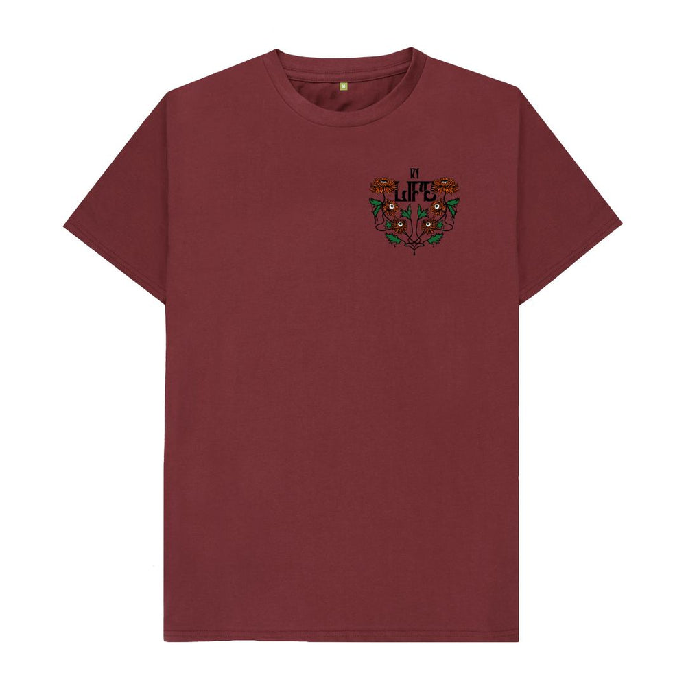 
                  
                    Red Wine 'In Life' Organic Cotton T-Shirt
                  
                