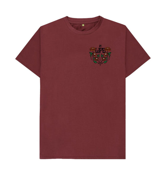 Red Wine 'In Life' Organic Cotton T-Shirt