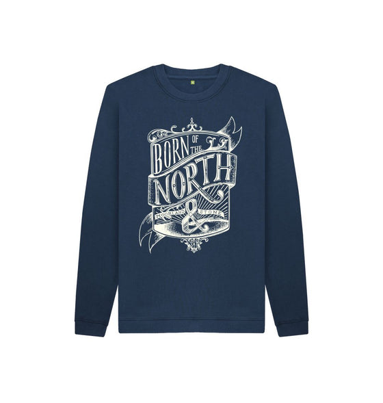 Kids Born of the North Sweater in Navy Blue, a children's sweater from Hord.