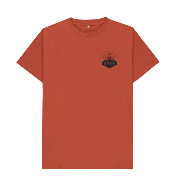 Rust Unisex Natural T Shirt from Hord.