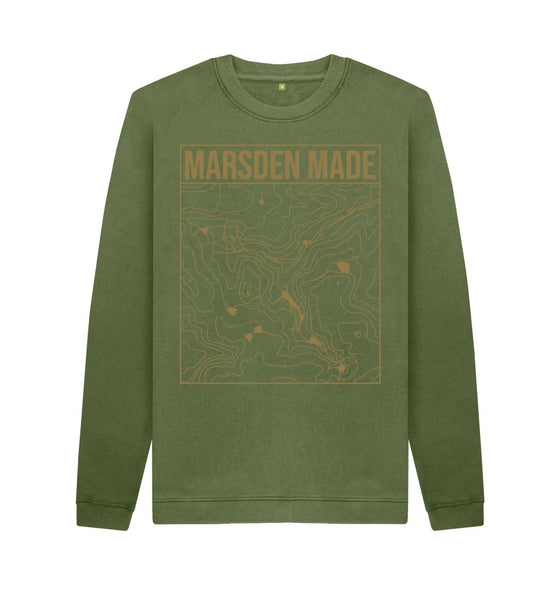 Marsden Made Unisex Sweater, a local sweater in khakhi colour.