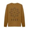Mountain Mandala Sweater, Unisex in brown.