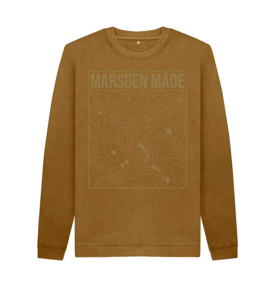 Marsden Made Unisex Sweater, a local sweater in brown colour.