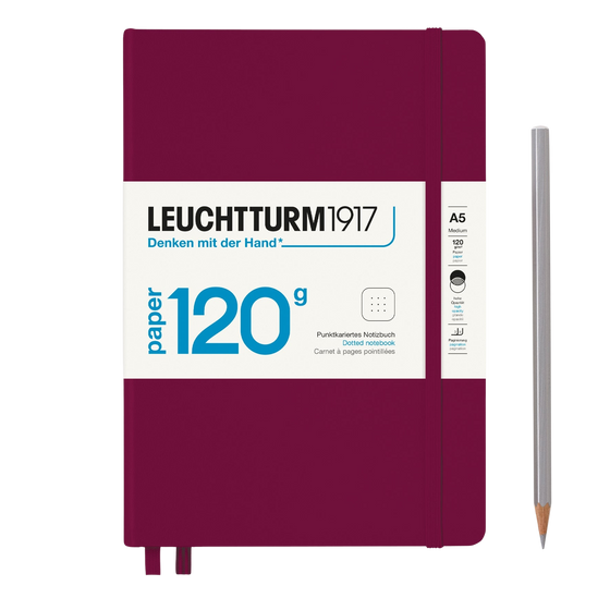 Port - Maroon A5 Art Leuchtturm1917 Journal - Dotted 120G Edition. By Hord. 